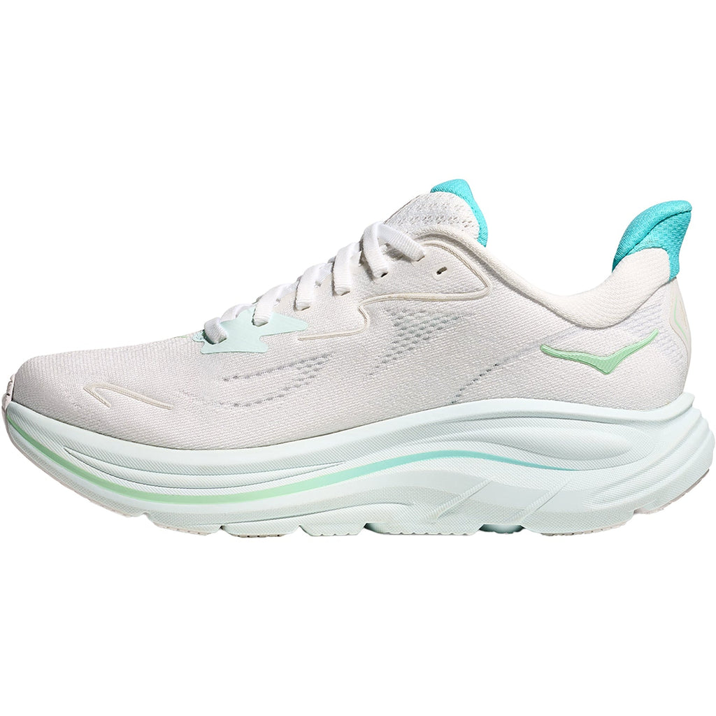 Hoka Clifton 10 Mesh (Neutral Support) Women's Athletic Shoes White/Cielo Blue