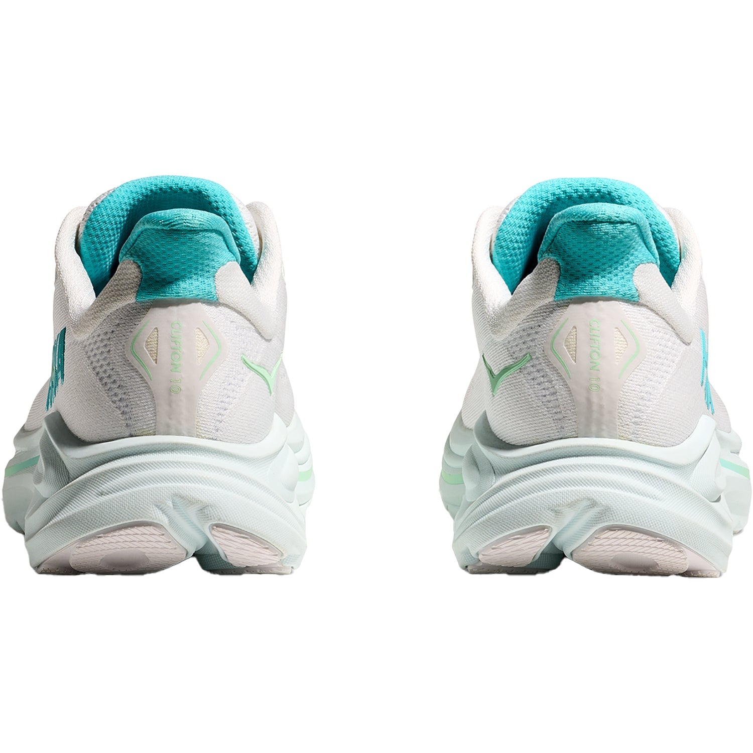 Hoka Clifton 10 Mesh (Neutral Support) Women's Athletic Shoes White/Cielo Blue