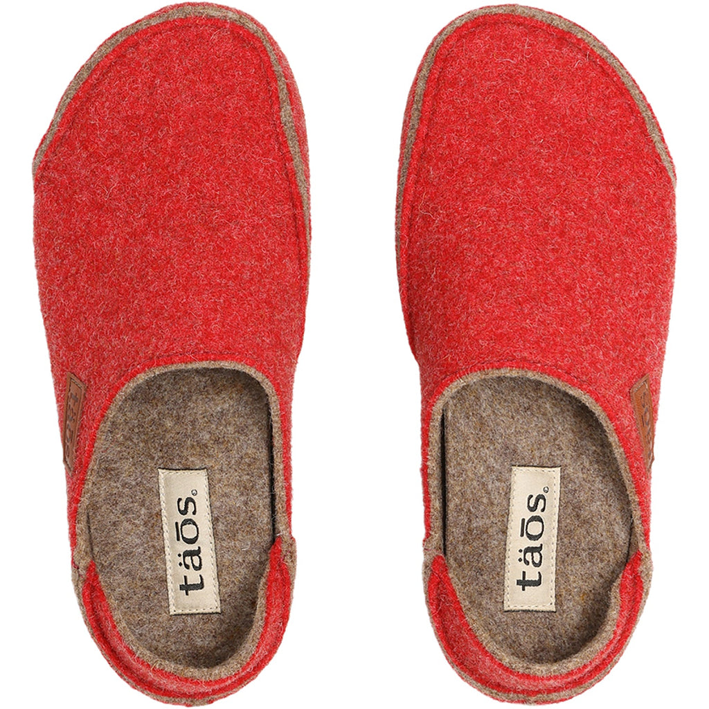 Taos Convertawool Unisex Outdoor Slippers Red/Tan