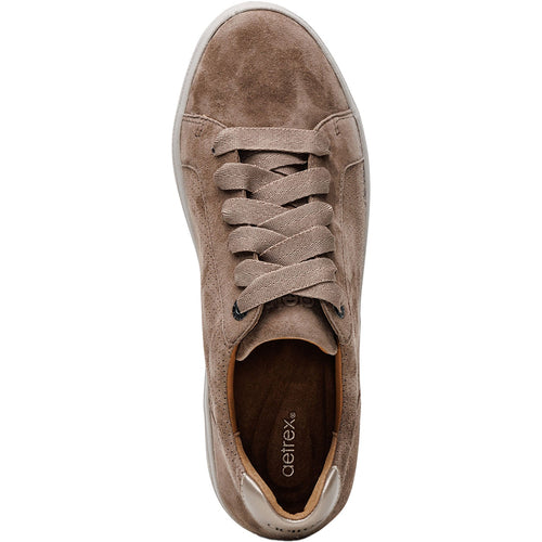 Aetrex Courtney Women's Lace Up Shoes Taupe Suede