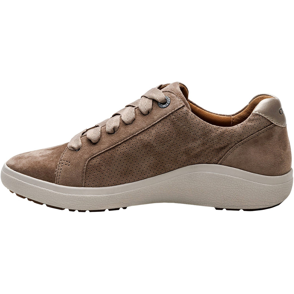 Aetrex Courtney Women's Lace Up Shoes Taupe Suede