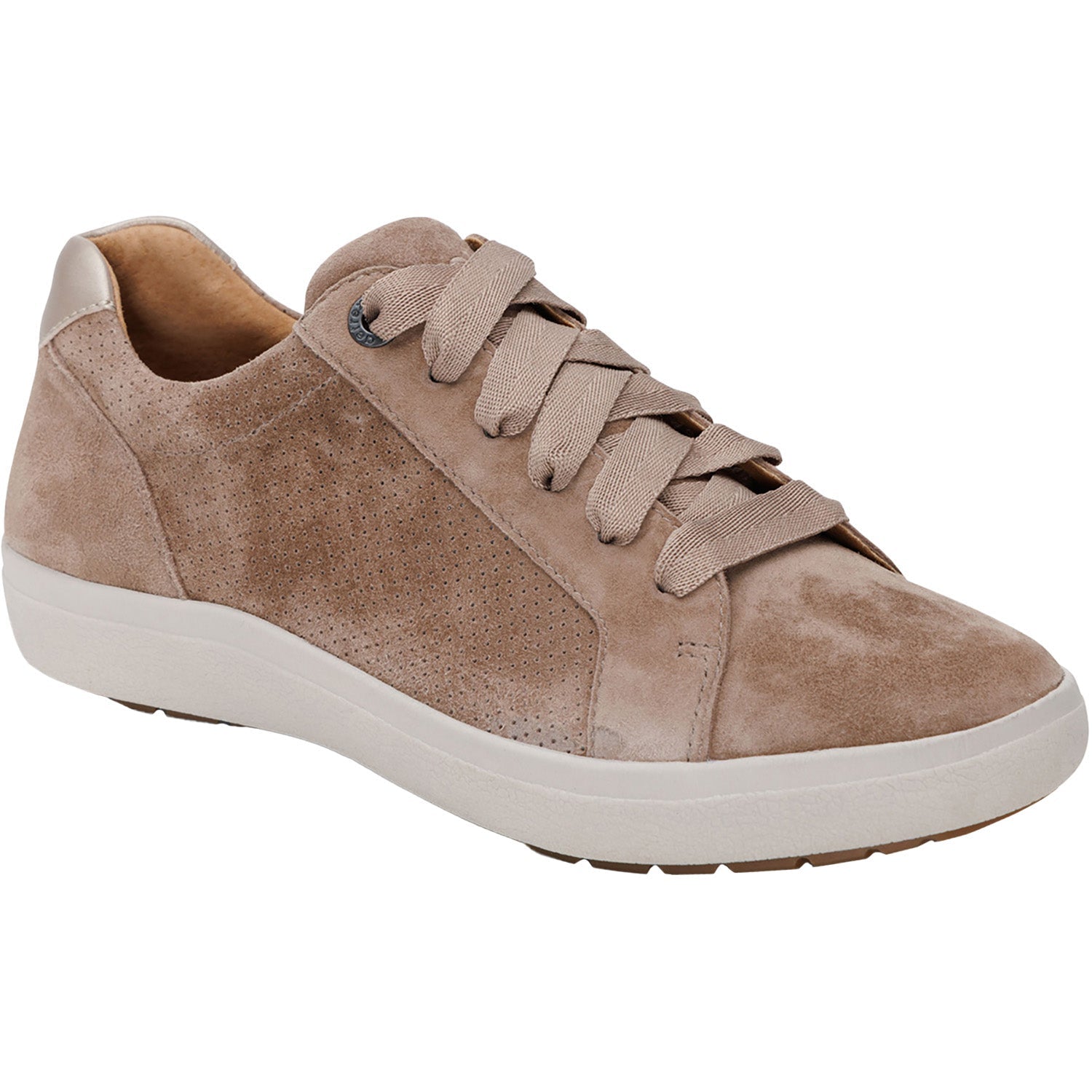 Aetrex Courtney Women's Lace Up Shoes Taupe Suede