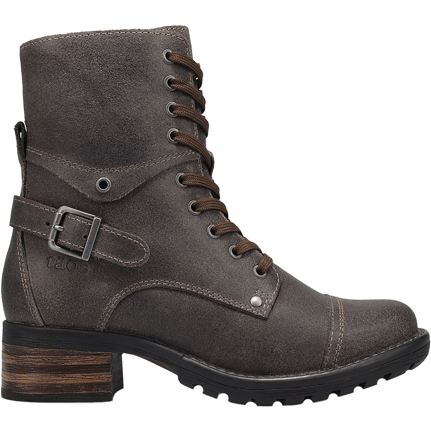 Taos Crave Women's Mid Boots Charcoal Ruff Out