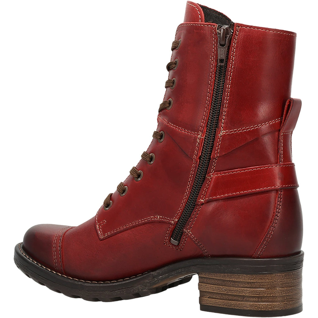 Taos Crave Women's Urban Boots Classic Red Leather