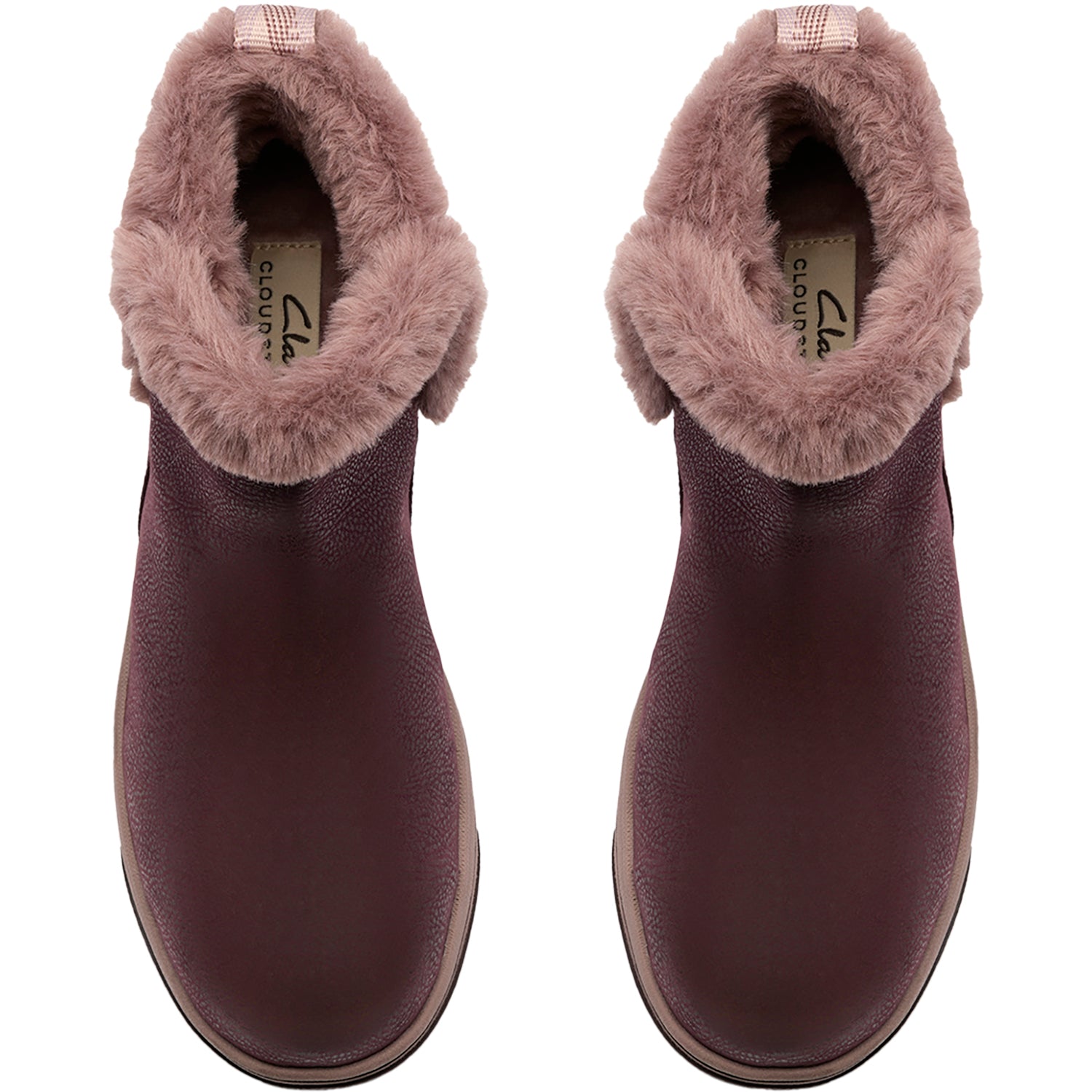 Clarks Cloudsteppers Breeze Fur Women's Boots Merlot