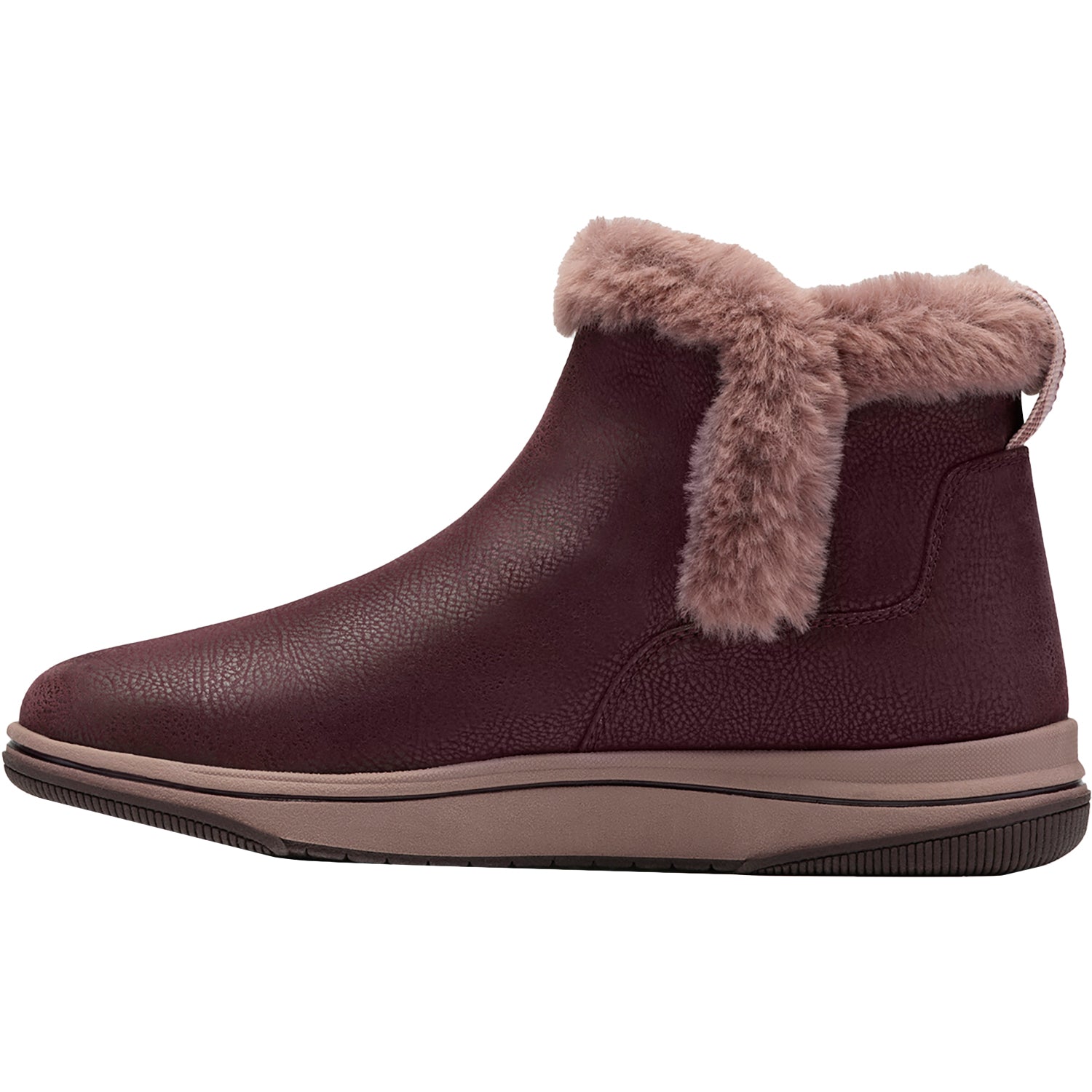 Clarks Cloudsteppers Breeze Fur Women's Boots Merlot