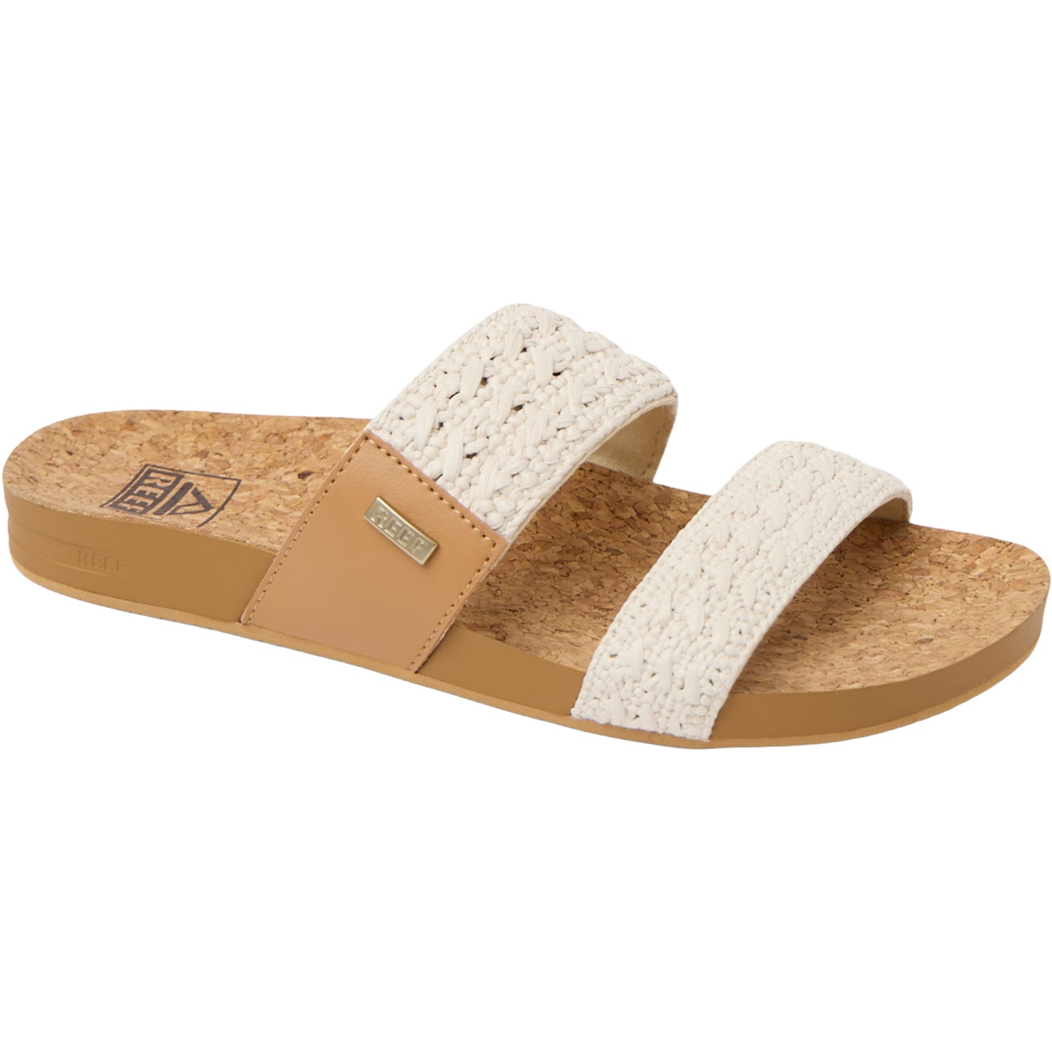 Reef Cushion Vista Women's Slide Sandals Vintage Textile