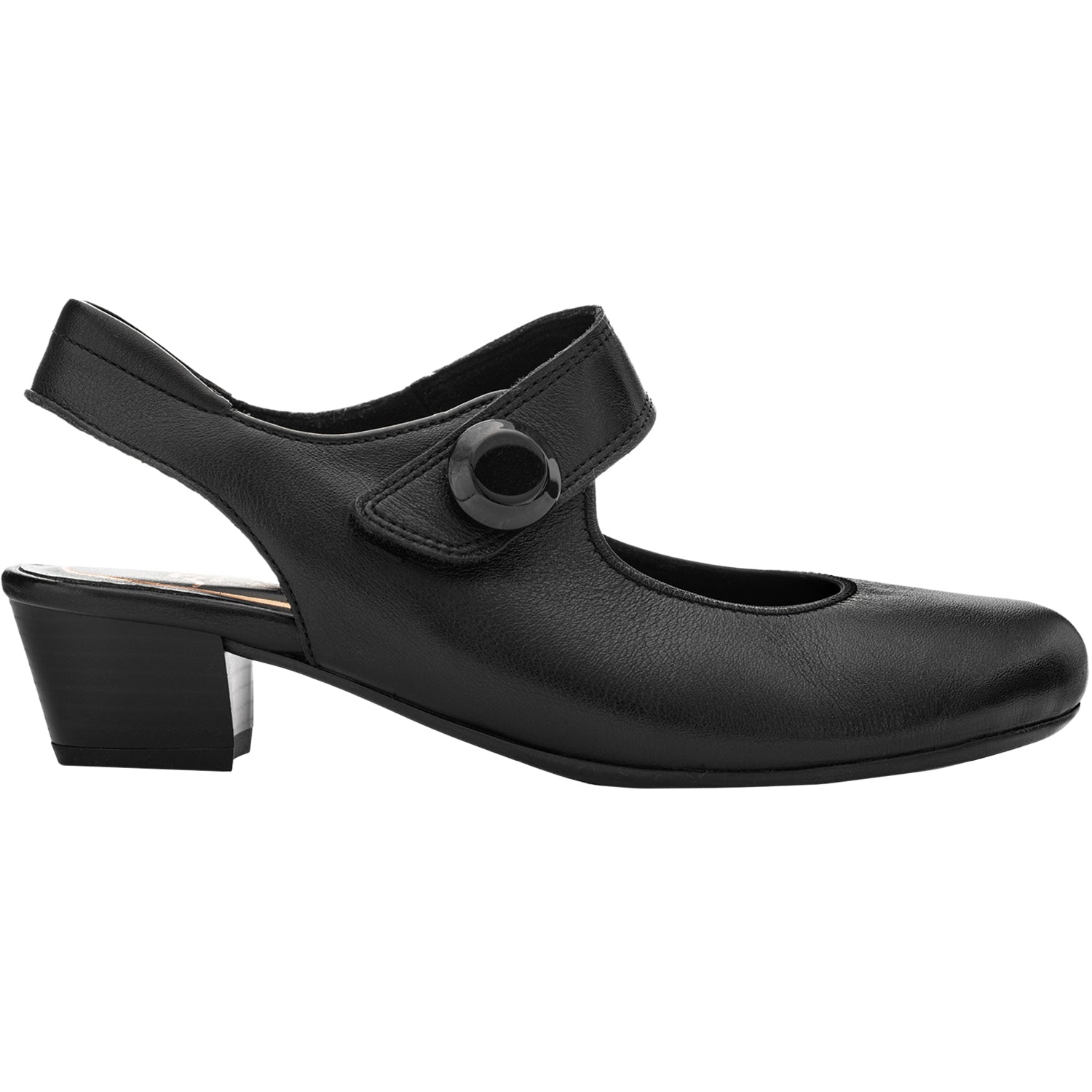 Ara Calico 2 Sling Women's Dress Heels Black Calf Leather
