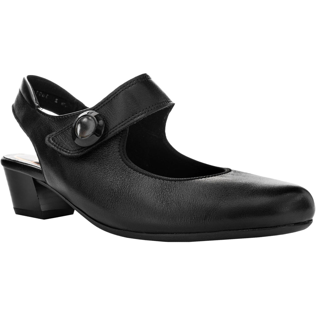Ara Calico 2 Sling Women's Dress Heels Black Calf Leather