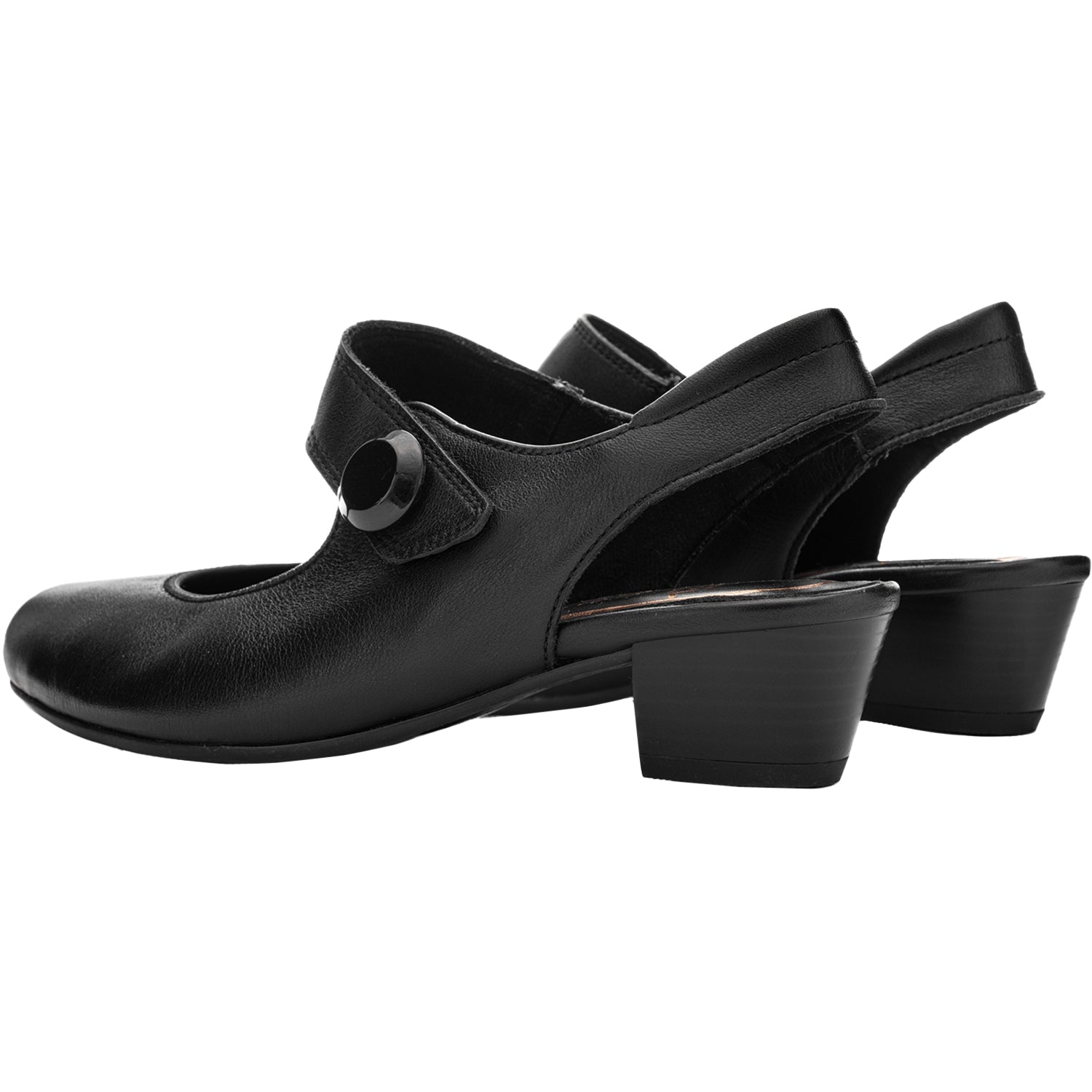 Ara Calico 2 Sling Women's Dress Heels Black Calf Leather