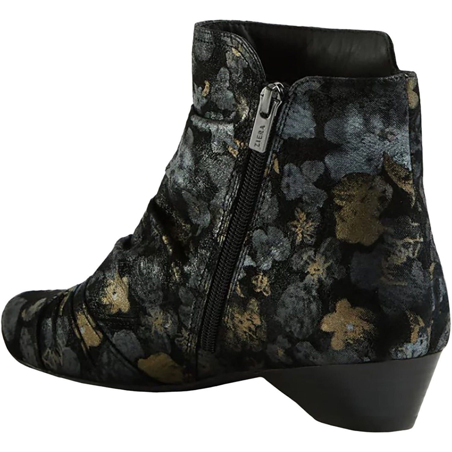 Ziera Camryn Wide Women's Boots Black Metal Suede