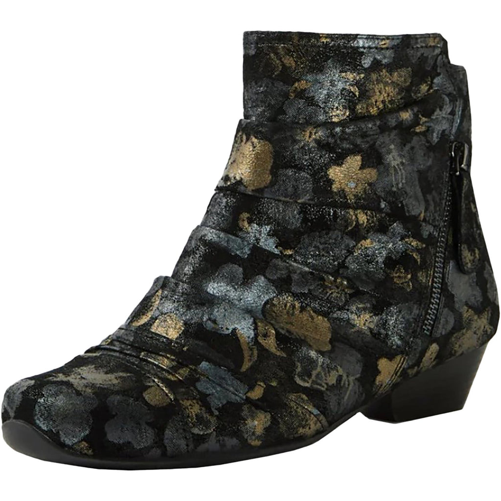 Ziera Camryn Wide Women's Boots Black Metal Suede
