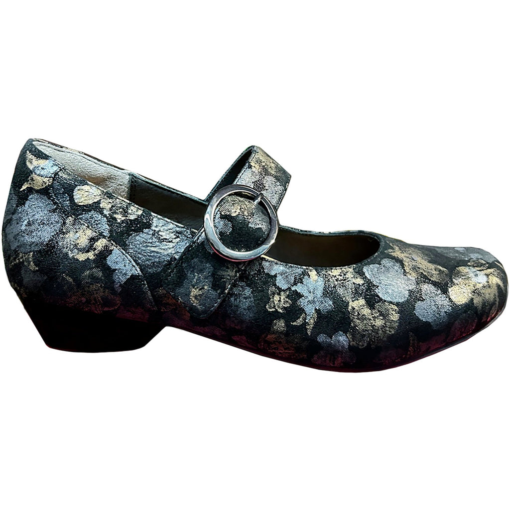 Ziera Candy Women's Dressy Mary Janes Black Metal Suede