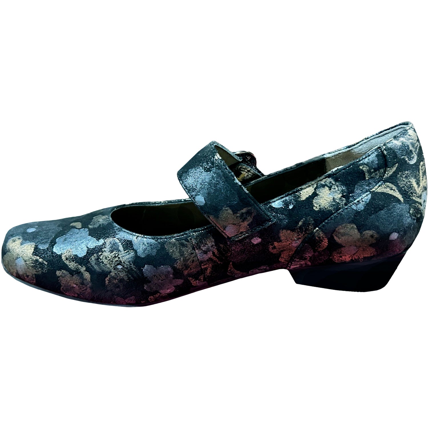 Ziera Candy Women's Dressy Mary Janes Black Metal Suede