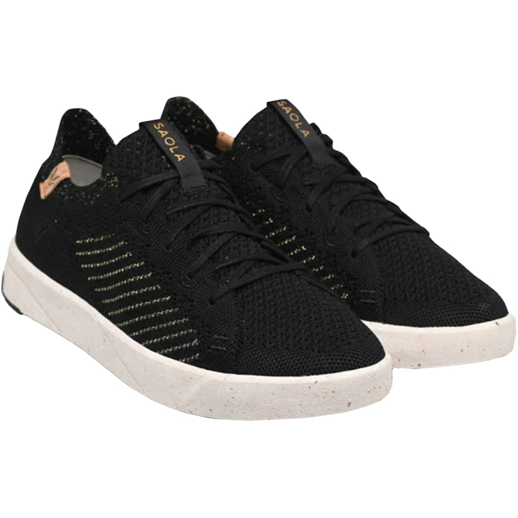 Saola Cannon Knit 3 Women's Athletic Shoes & Athleisure Shoes Black/Gold