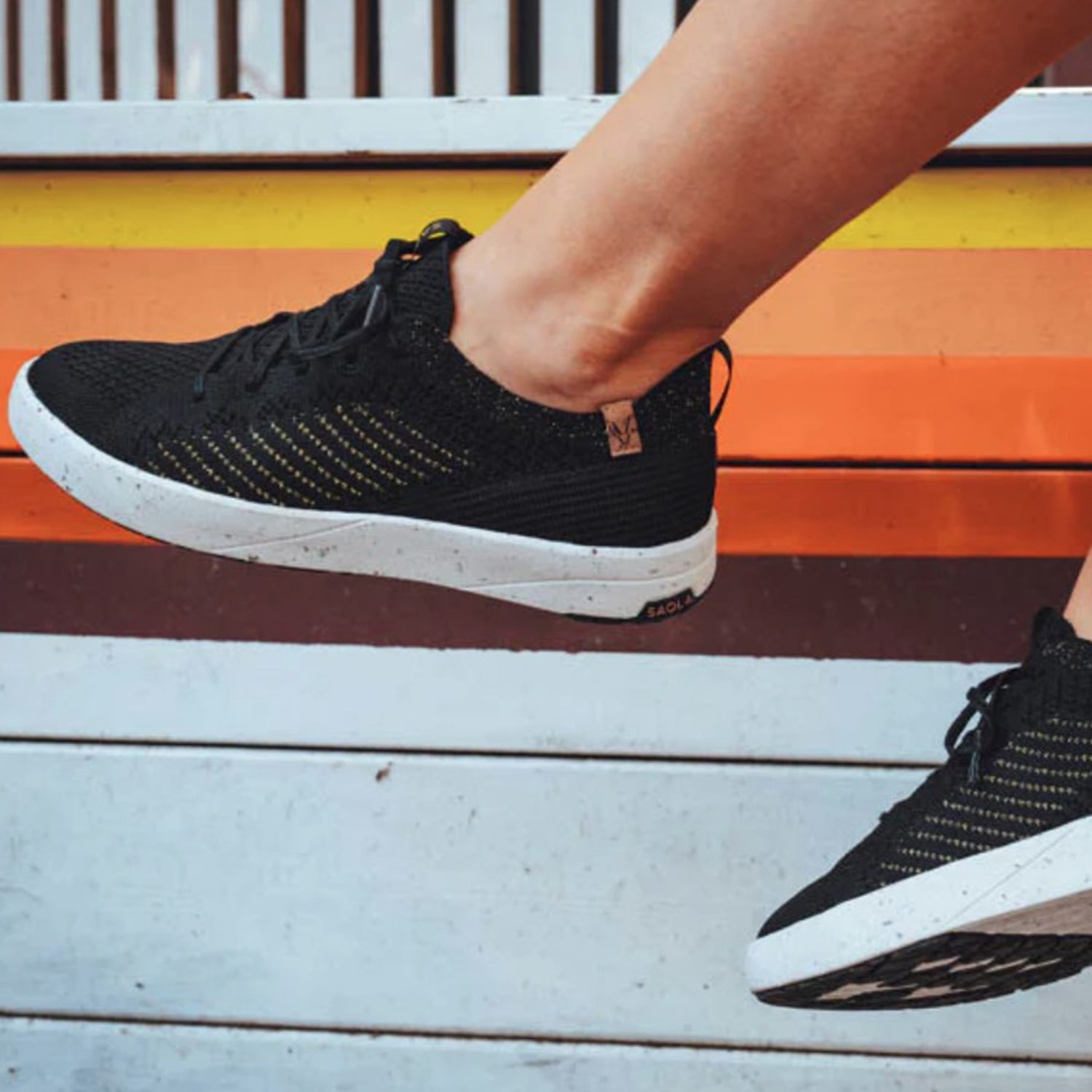 Saola Cannon Knit 3 Women's Athletic Shoes & Athleisure Shoes Black/Gold