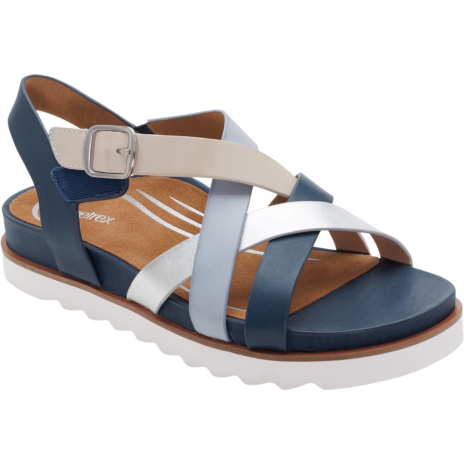 Aetrex Carmen Women's Sandals Navy Multi