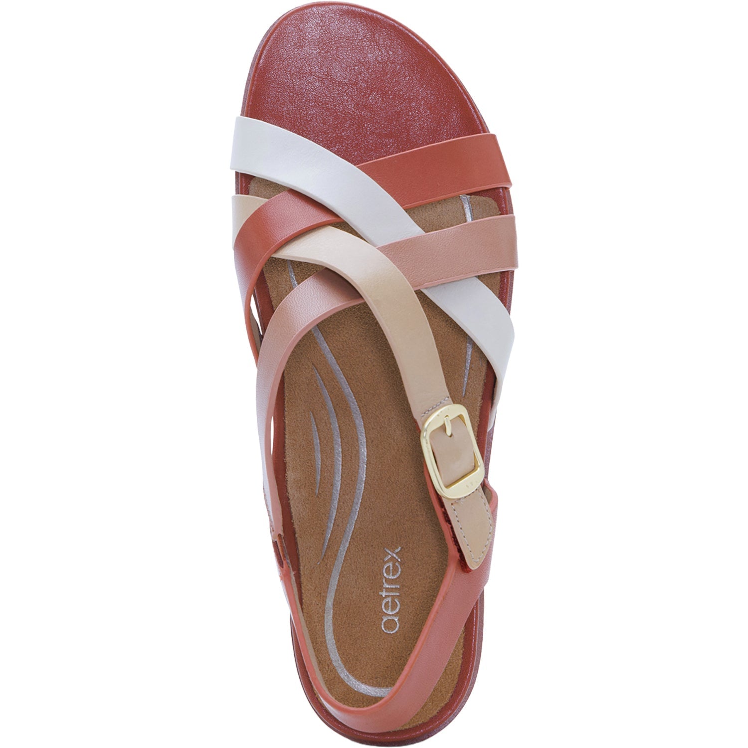 Aetrex Carmen Women's Sandals Terracotta Multi