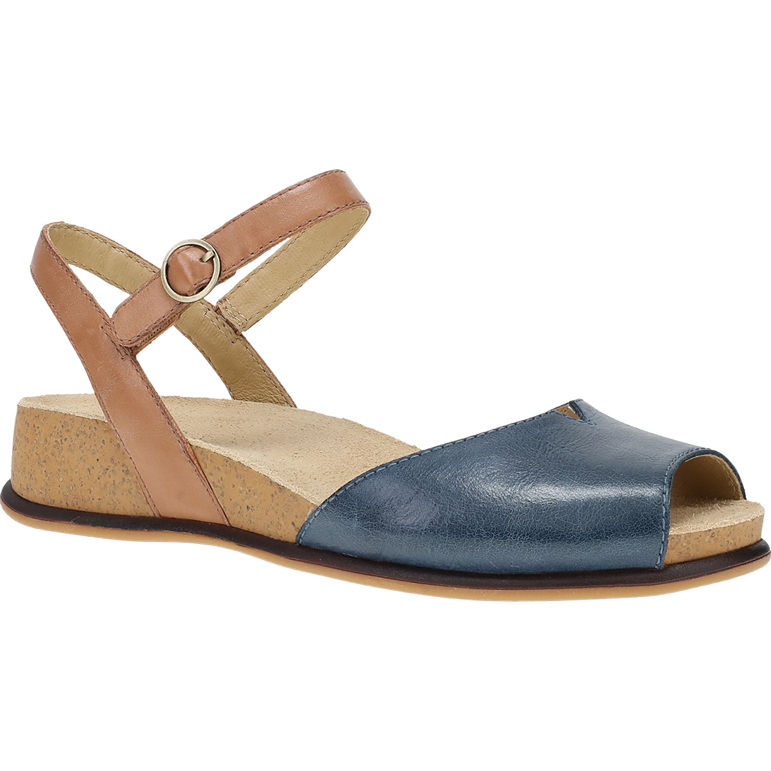 Dansko Cass Women's Sandals Blue/Tan