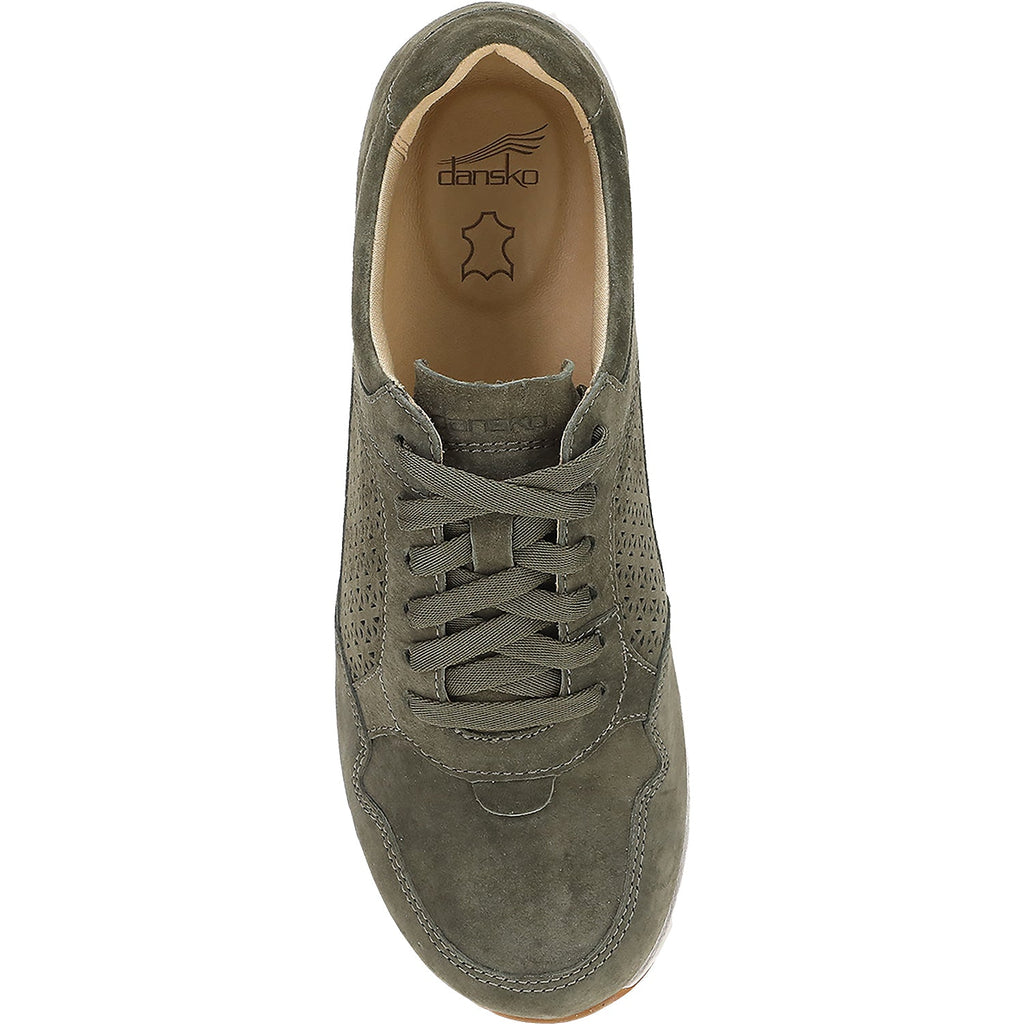 Dansko Catie Women's Sporty Lace Up Shoes Olive Suede
