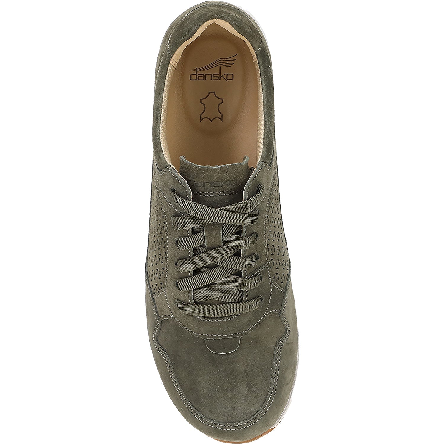Dansko Catie Women's Sporty Lace Up Shoes Olive Suede