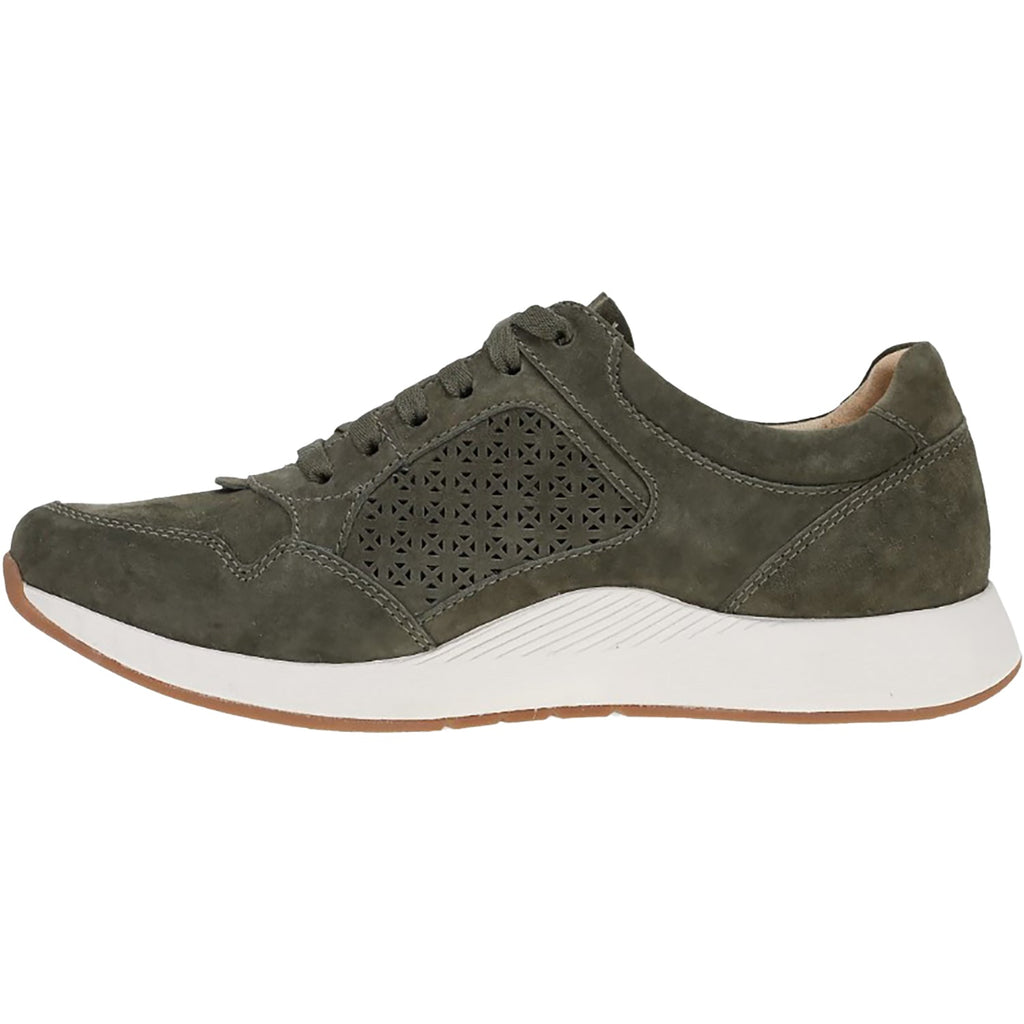Dansko Catie Women's Sporty Lace Up Shoes Olive Suede