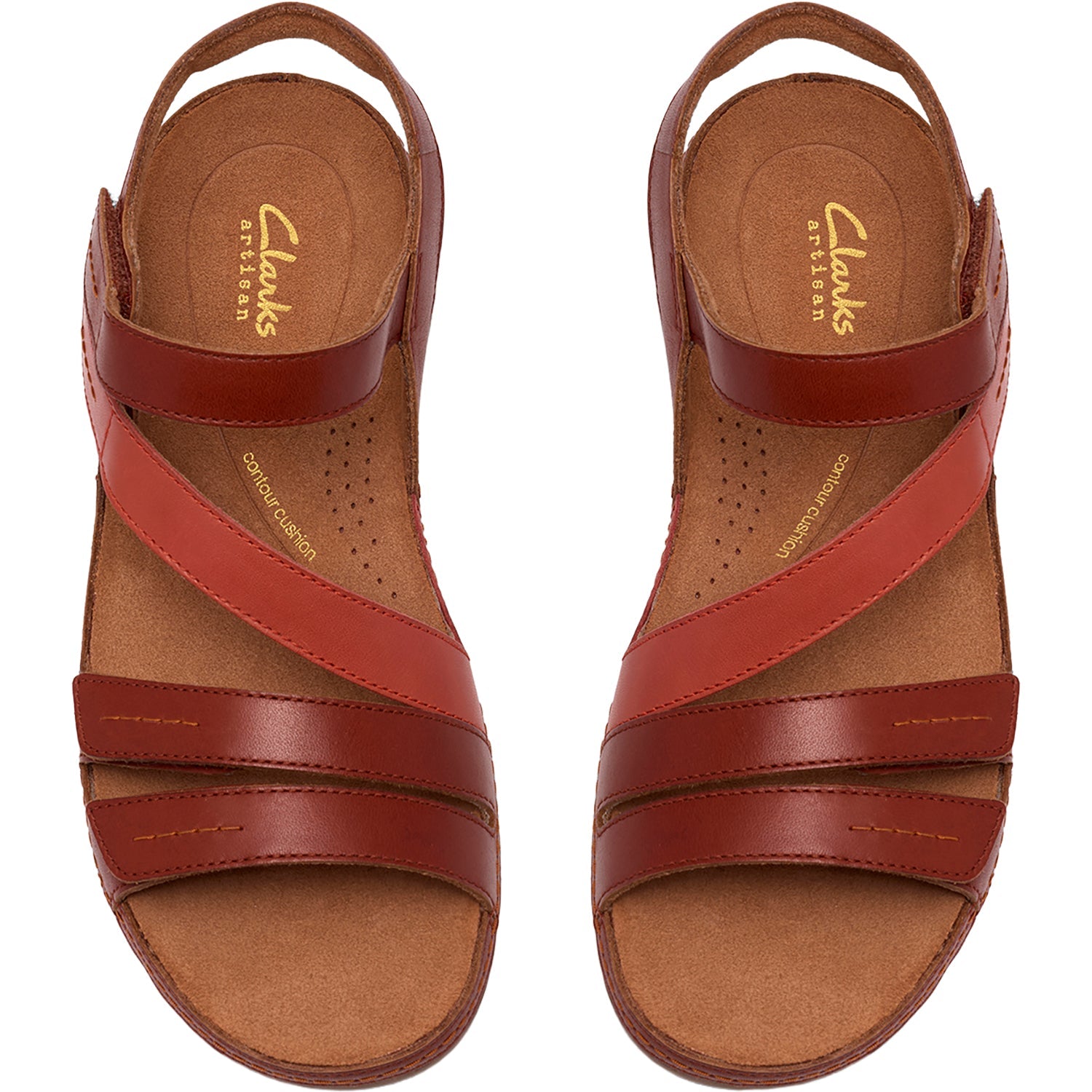 Clarks Cecily Mix Women's Shoes Burnt Orange Combi