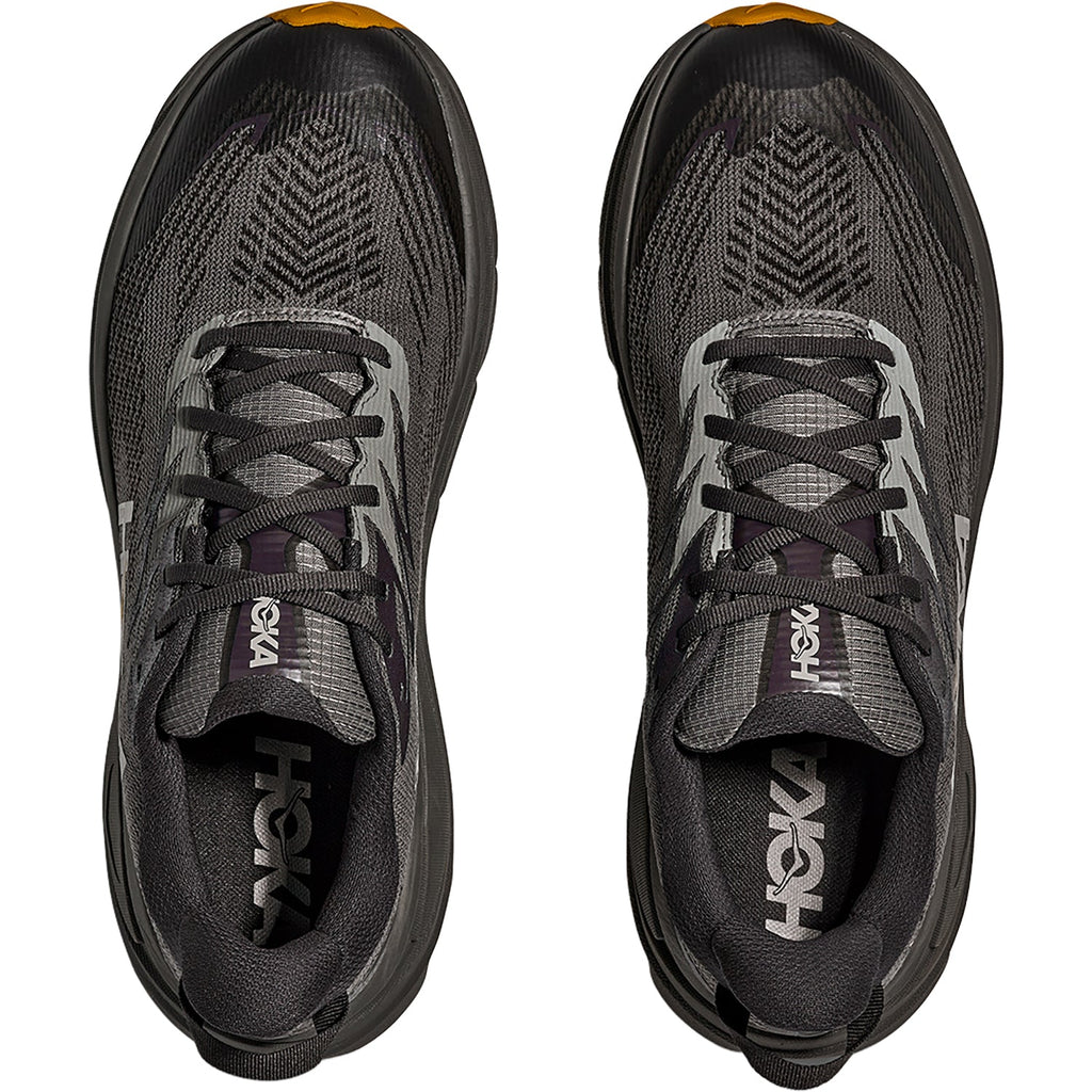 Hoka Challenger 8 GTX (Neutral Support) Men's Athletic Shoes Trail Running Asphalt Grey/Varsity Yellow