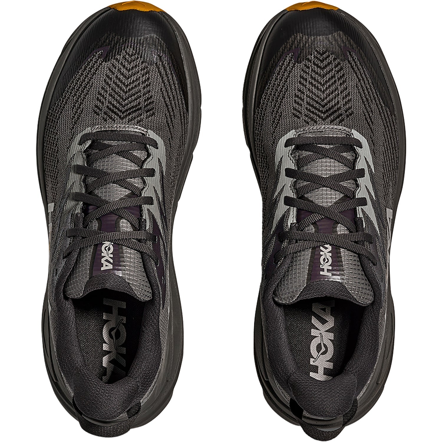 Hoka Challenger 8 GTX (Neutral Support) Men's Athletic Shoes Trail Running Asphalt Grey/Varsity Yellow