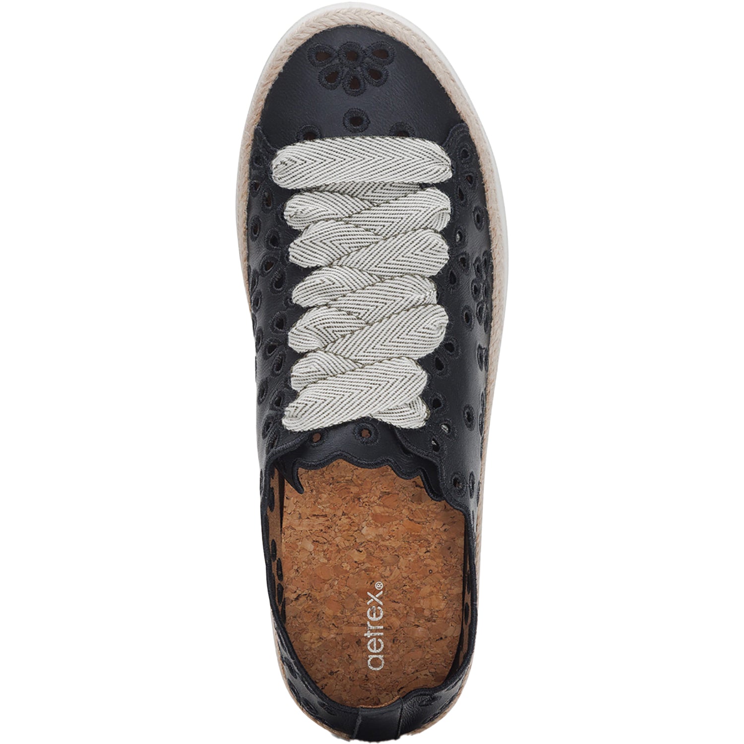 Aetrex Charlotte Women's Sporty Lace Up Shoes Black
