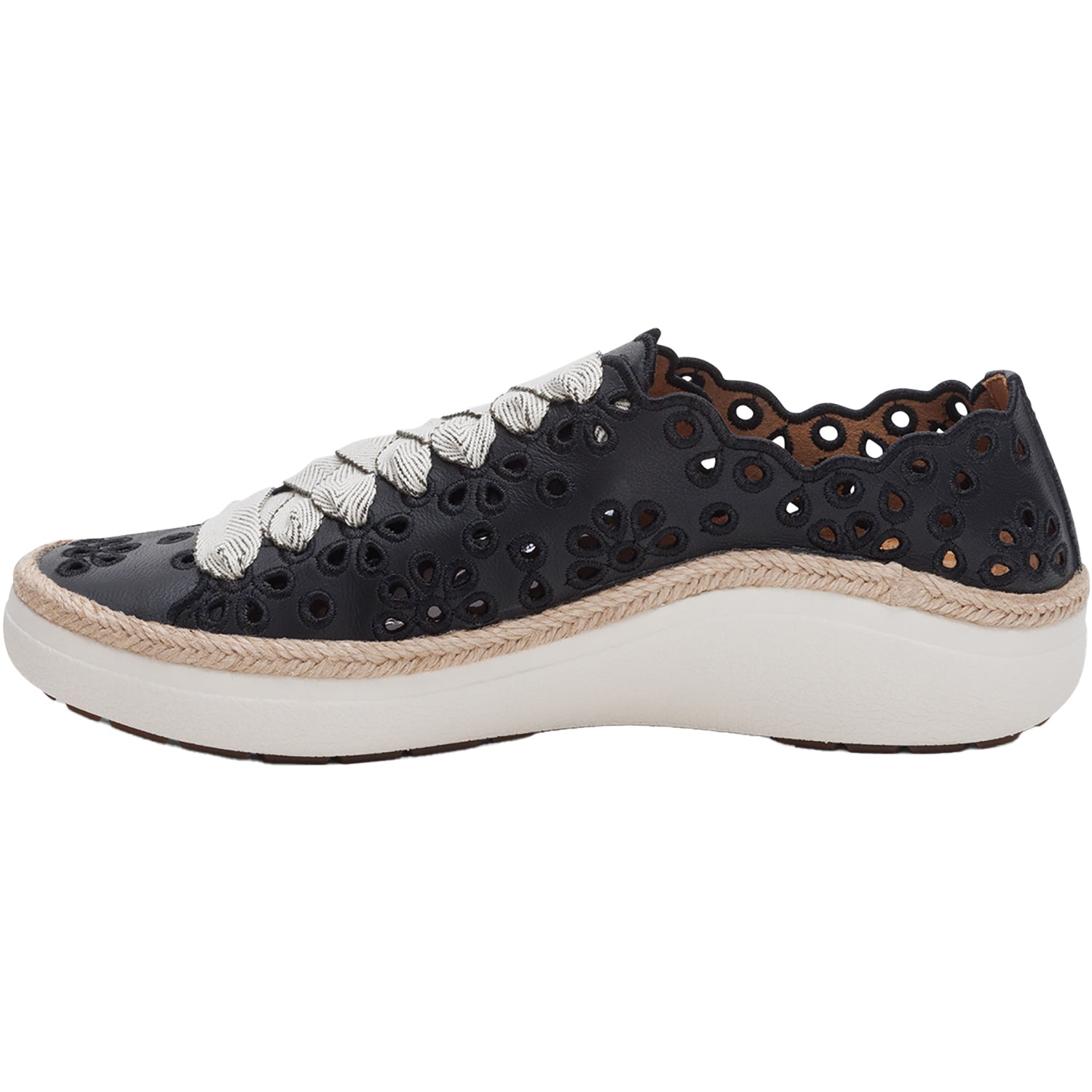 Aetrex Charlotte Women's Sporty Lace Up Shoes Black