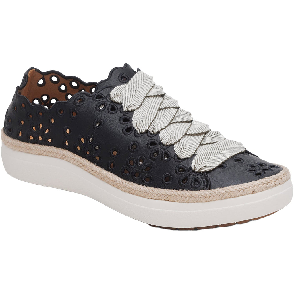Aetrex Charlotte Women's Sporty Lace Up Shoes Black