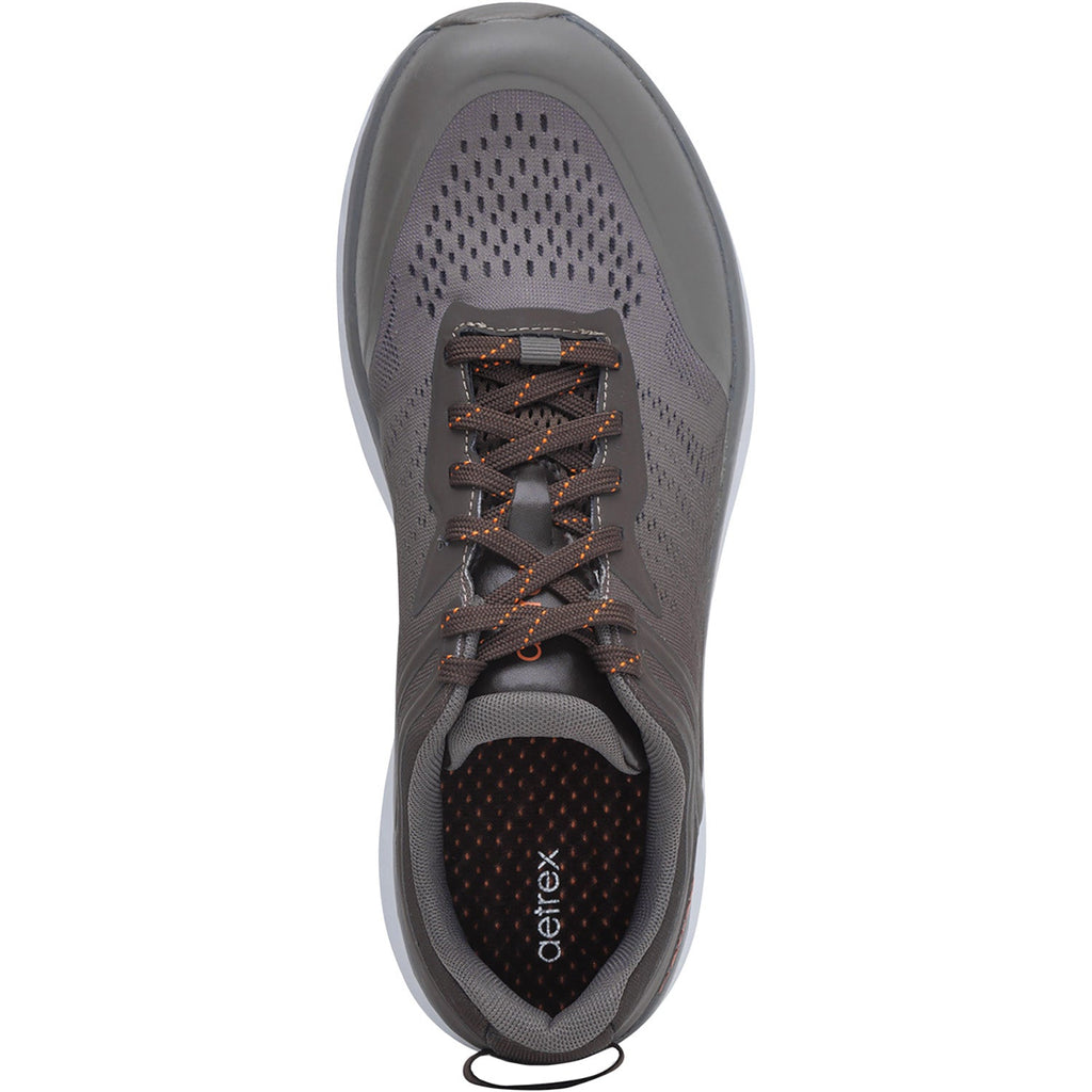 Aetrex Chase Men's Athletic Shoes Grey Mesh
