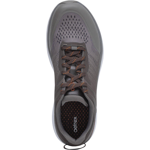 Aetrex Chase Men's Athletic Shoes Grey Mesh