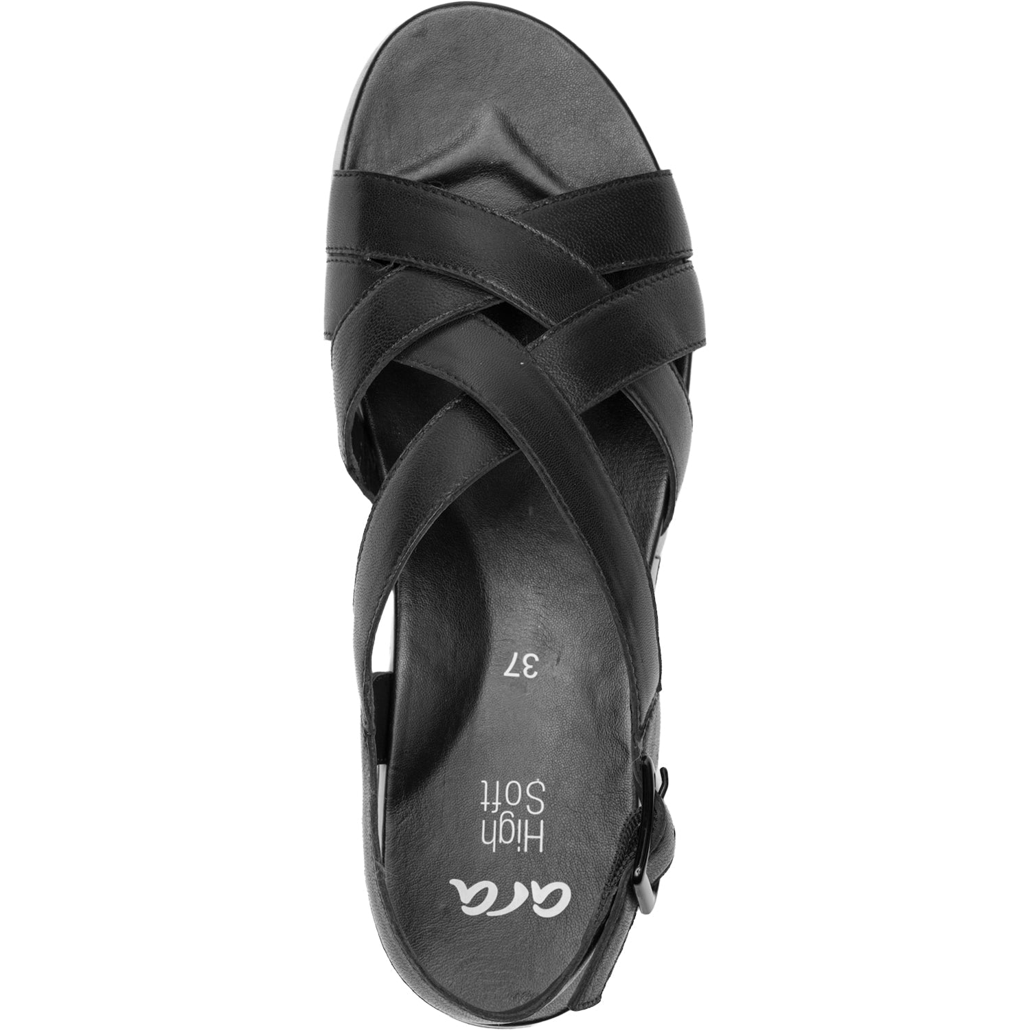 Ara Clearwater Women's Sandals Black Calf Leather
