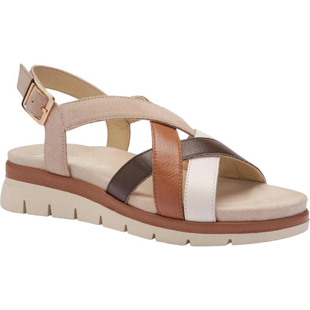 Ara Clearwater Women's Sandals Cream/Mousse/Mocca Calf/Shell Suede