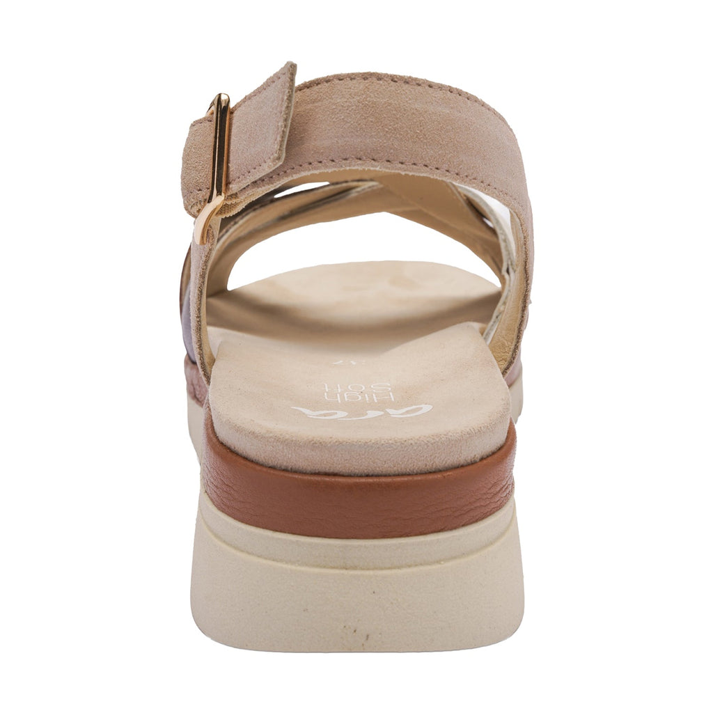 Ara Clearwater Women's Sandals Cream/Mousse/Mocca Calf/Shell Suede