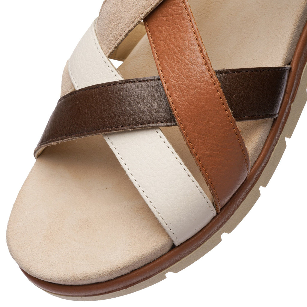 Ara Clearwater Women's Sandals Cream/Mousse/Mocca Calf/Shell Suede