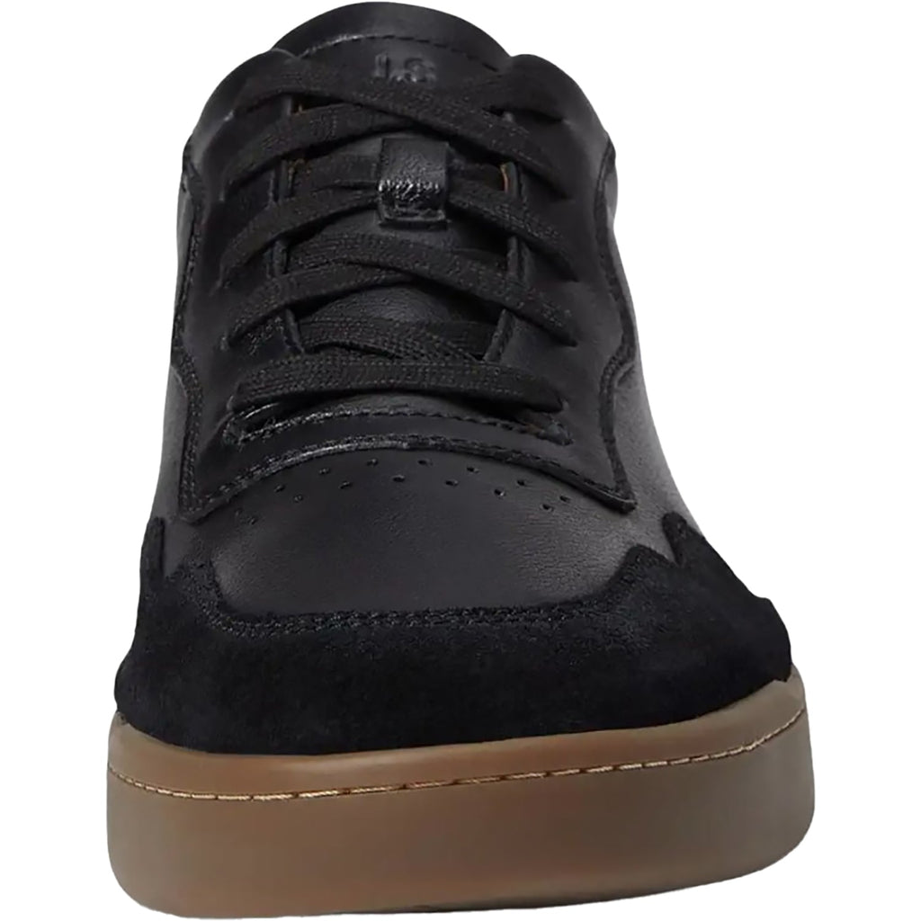 Josef Seibel Cleve 01 Men's Lace Up Shoes Black Leather/Suede Combi
