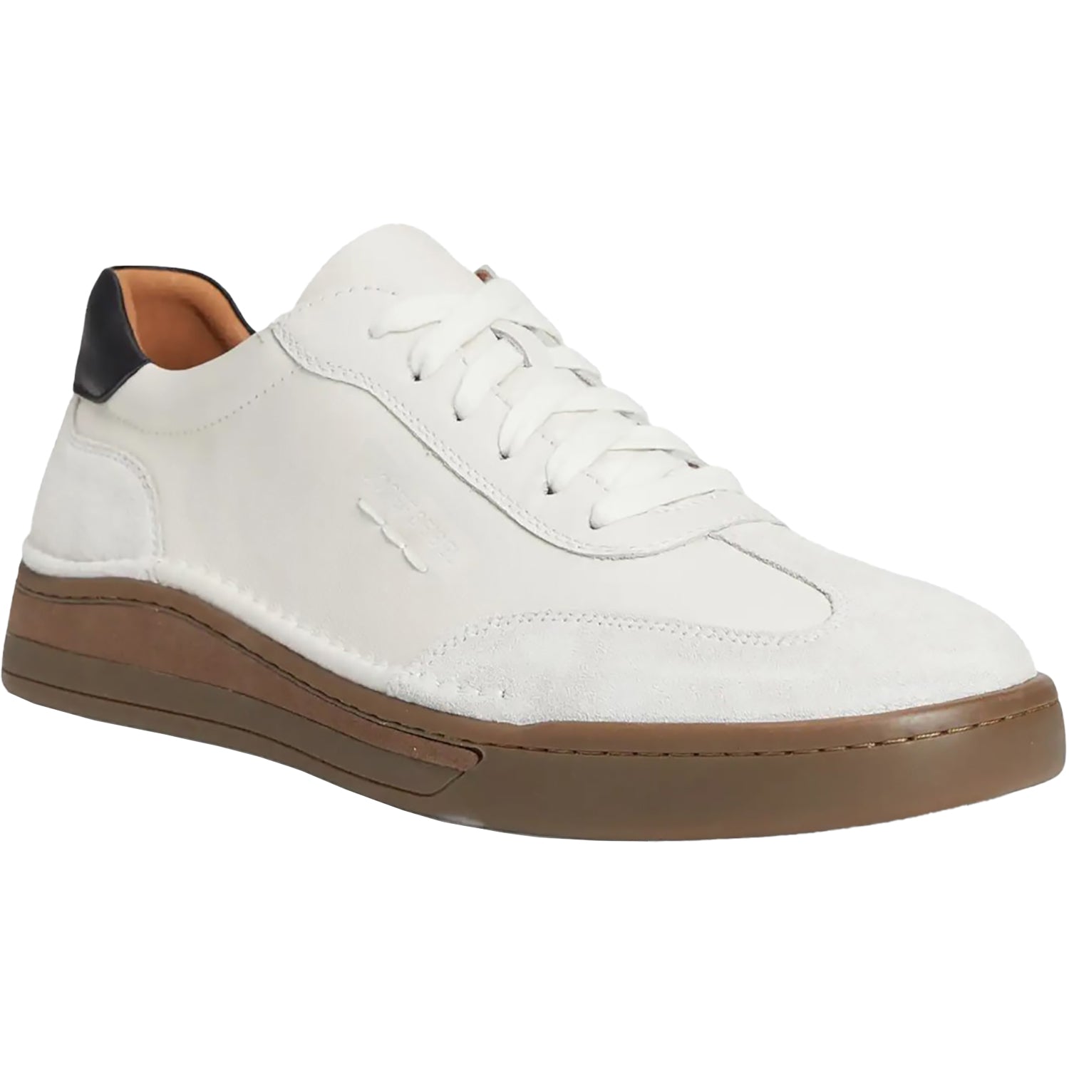 Josef Seibel Cleve 07 Men's Lace Up Shoes White Leather/Suede Combi