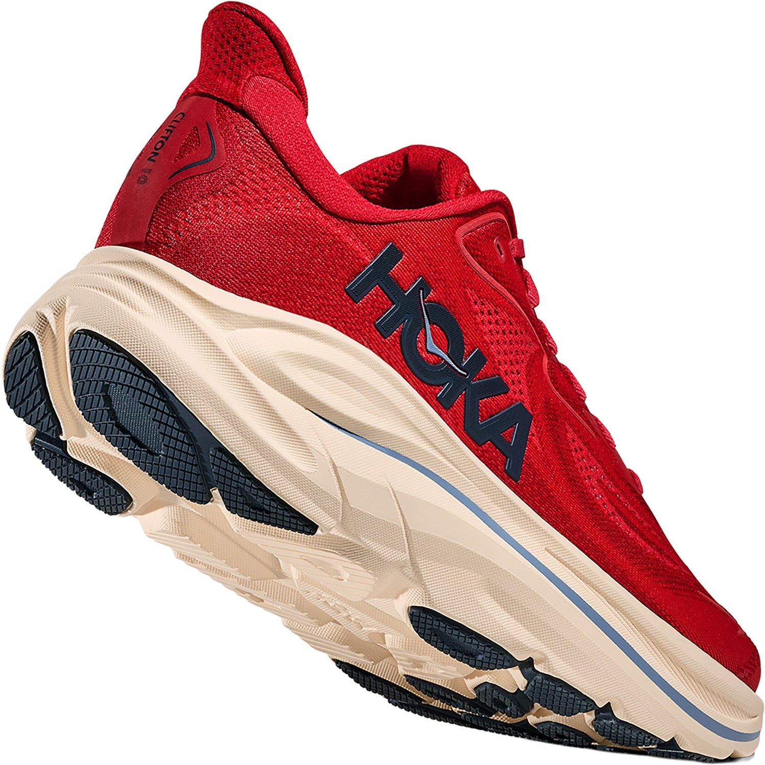 Hoka Clifton 10 (Neutral Support) Men's Athletic Shoes Vermillion/Varsity Navy