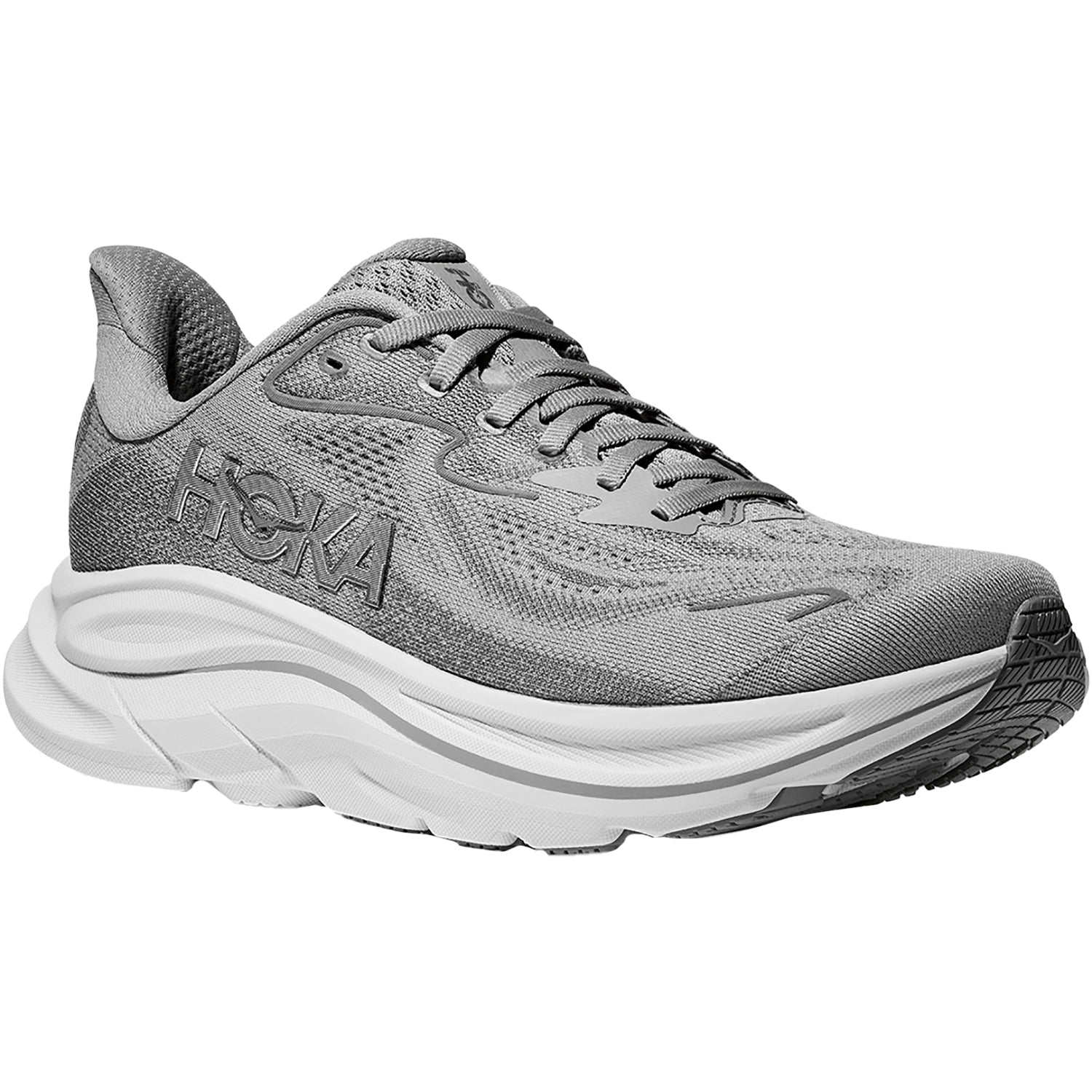 Hoka Clifton 10 (Neutral Support) Women's Athletic Shoes Stellar Grey/Galactic Grey