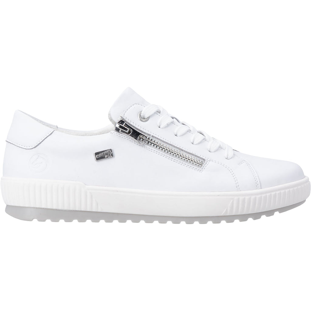 Remonte D0700-80 Maditta Women's Lace Up Shoes White Leather