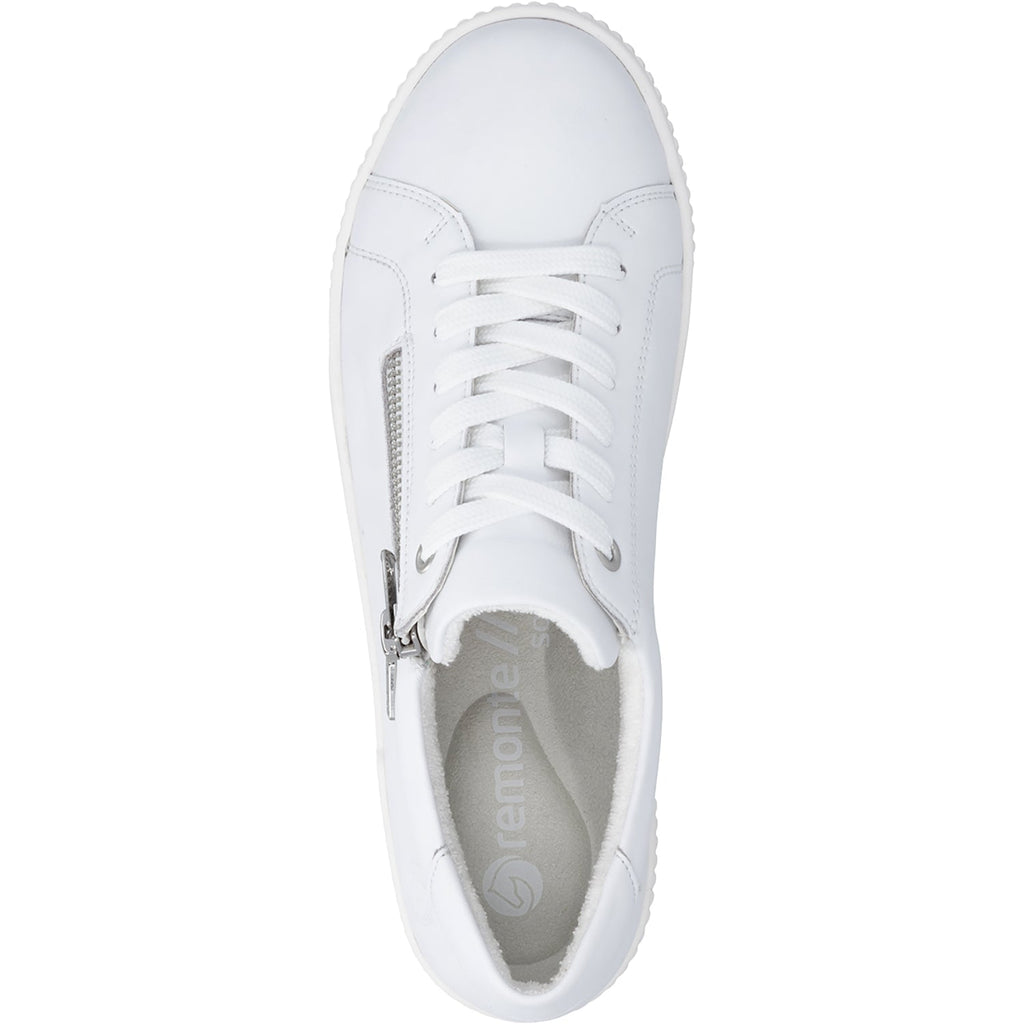 Remonte D0700-80 Maditta Women's Lace Up Shoes White Leather