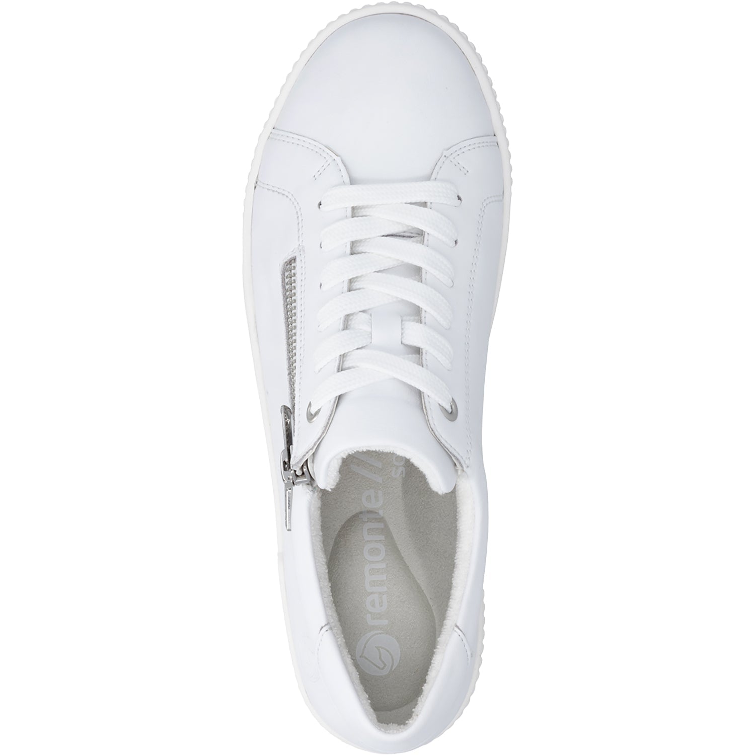 Remonte D0700-80 Maditta Women's Lace Up Shoes White Leather