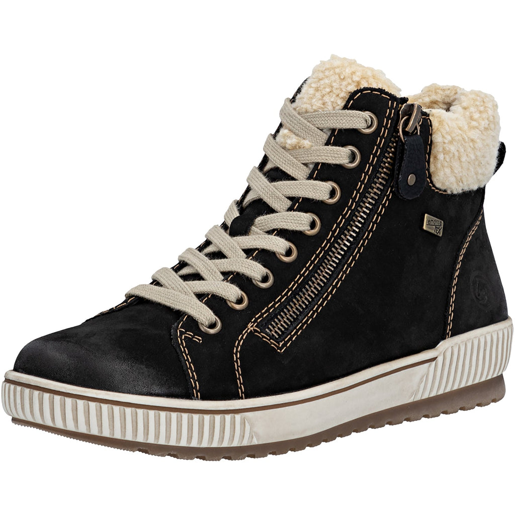 Remonte D0770-03 Maditta Women's Sporty Lace Up Shoes Schwarz/Beige/Schwarz