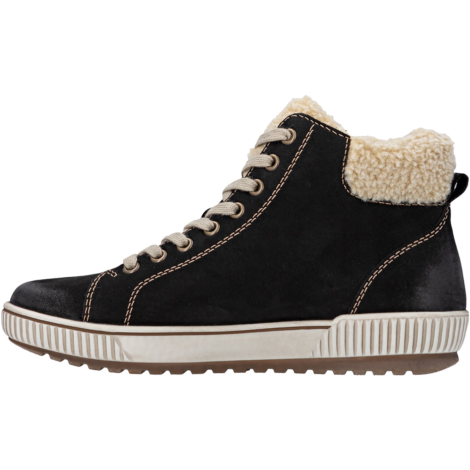 Remonte D0770-03 Maditta Women's Sporty Lace Up Shoes Schwarz/Beige/Schwarz
