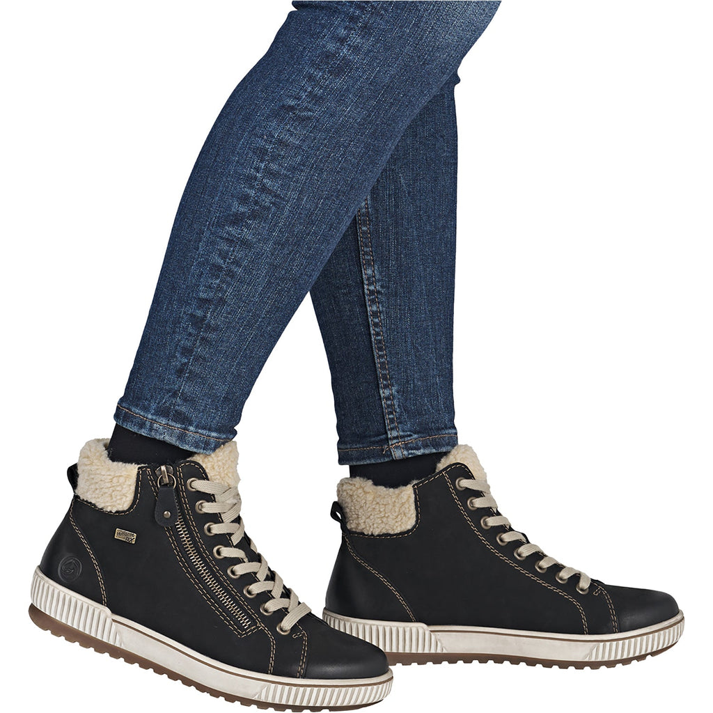 Remonte D0770-03 Maditta Women's Sporty Lace Up Shoes Schwarz/Beige/Schwarz
