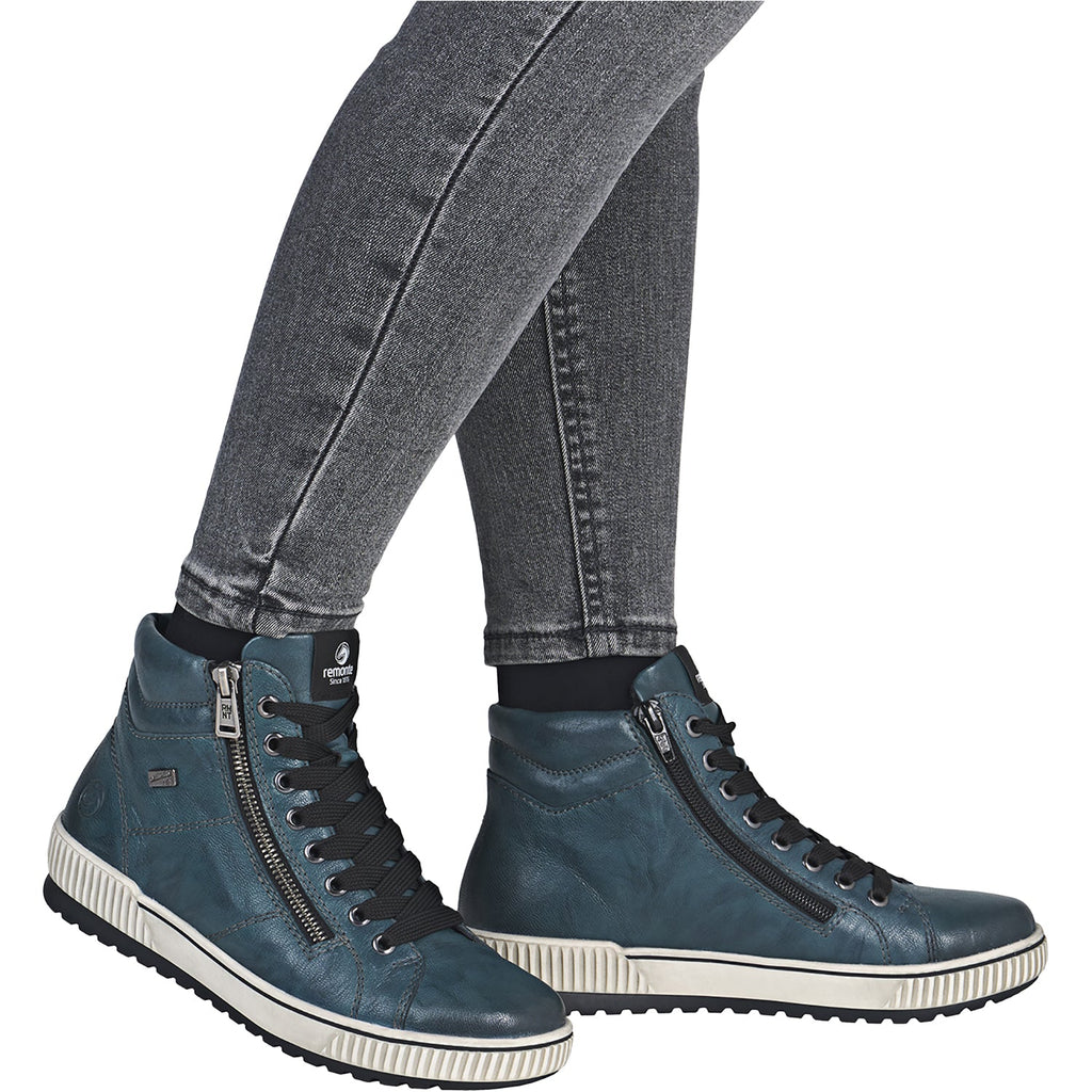 Remonte D0772-12 Maditta 72 Women's Boots Petrol Leather