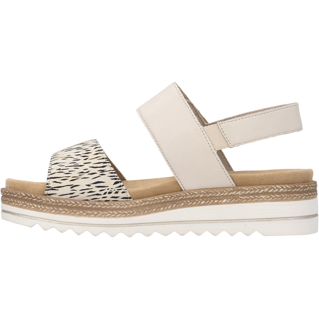 Remonte D0Q59-60 Jocelyn 55 Women's Sandals Lugano Beige-Gold/Porzellan